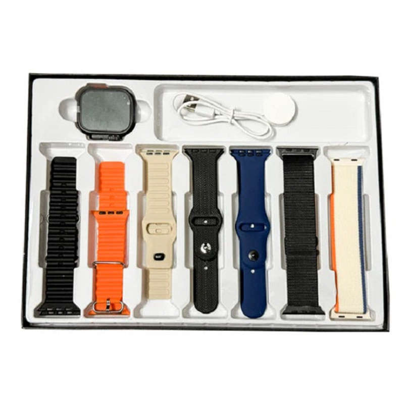 S10 Ultra 2 Big 2.01 Infinity Display 7-in-1 Smart Watch with Strap