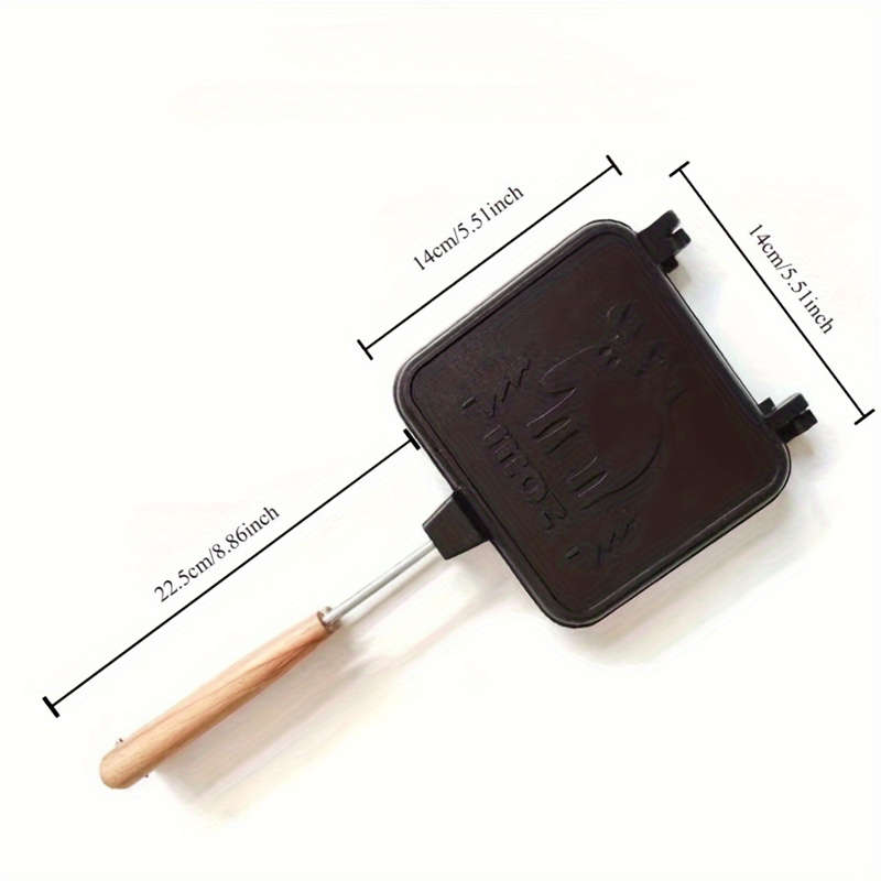 Durable Aluminum Kitchen Gadgets Non-Stick Double-Sided Mini Waffle Maker