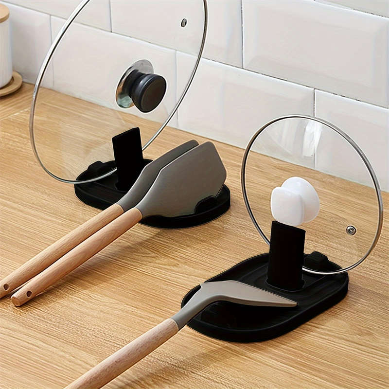 1pc Foldable Cooking Spatula Holder, Cutlery Storage Rack, Pot Lid Rack