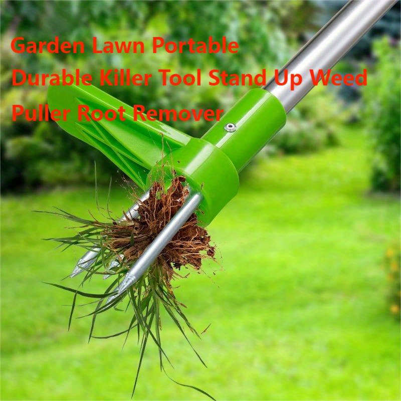 Double-Section Split Aluminum Tube Vegetable Digging Gardening Hand Tool Weed Removal Tool
