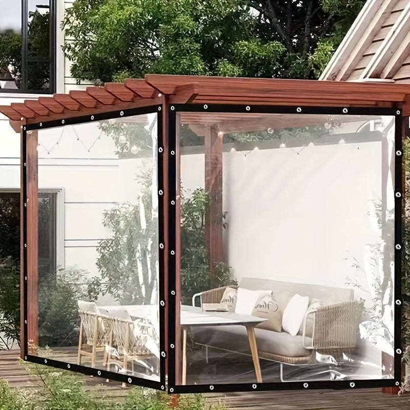 Curtain Plastic Transparent Tarpaulin with UV Protection