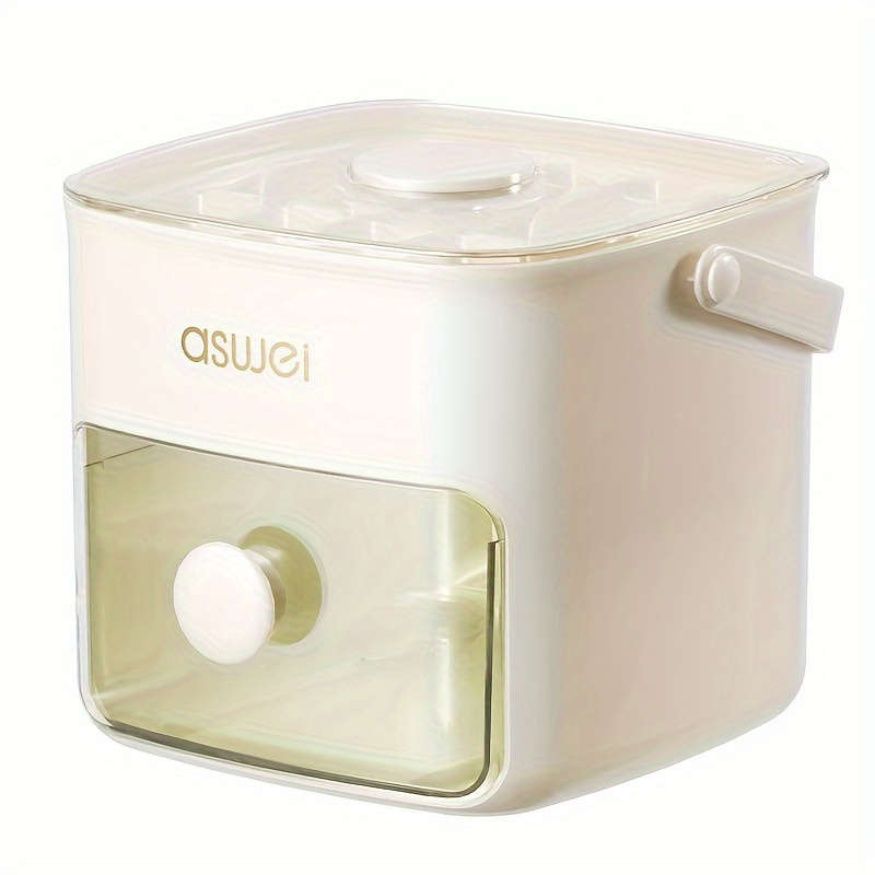 Portable Ice Maker with Food-Grade Plastic Ice Trays with Storage Bin and Lid