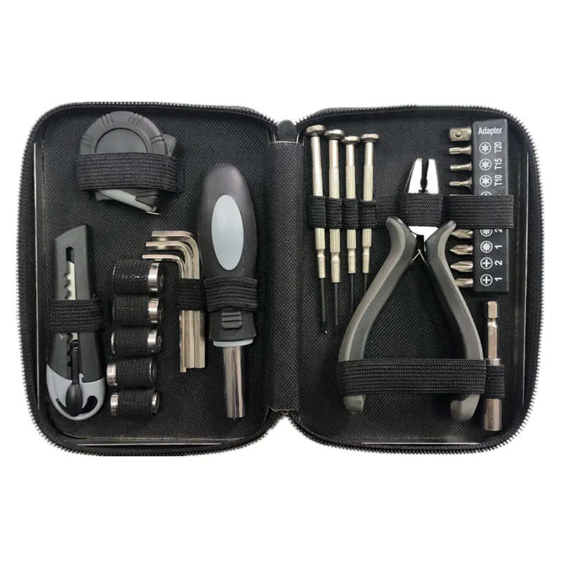 27-Pack Multi-Purpose Screwdriver Wrench Tape Measure Combination Hand Tools