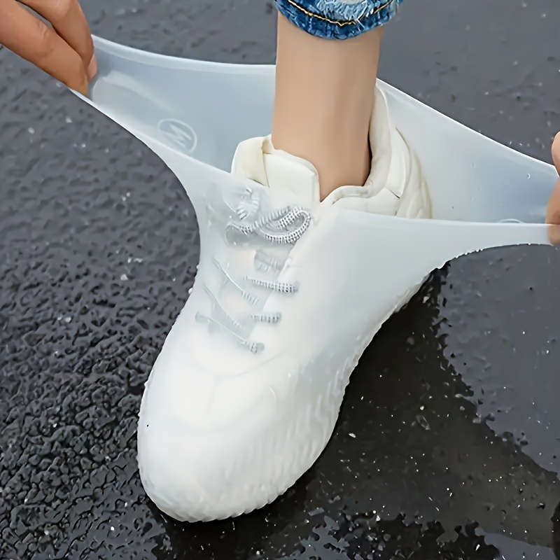 A Pair Of Silicone Shoe Covers - Suitable For Both Men And Women, Reusable