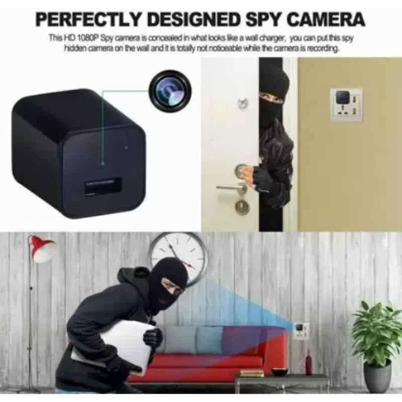 USB Phone Charging Camera Wall Socket Mini Spy Camera 1080p HD Hidden Camera