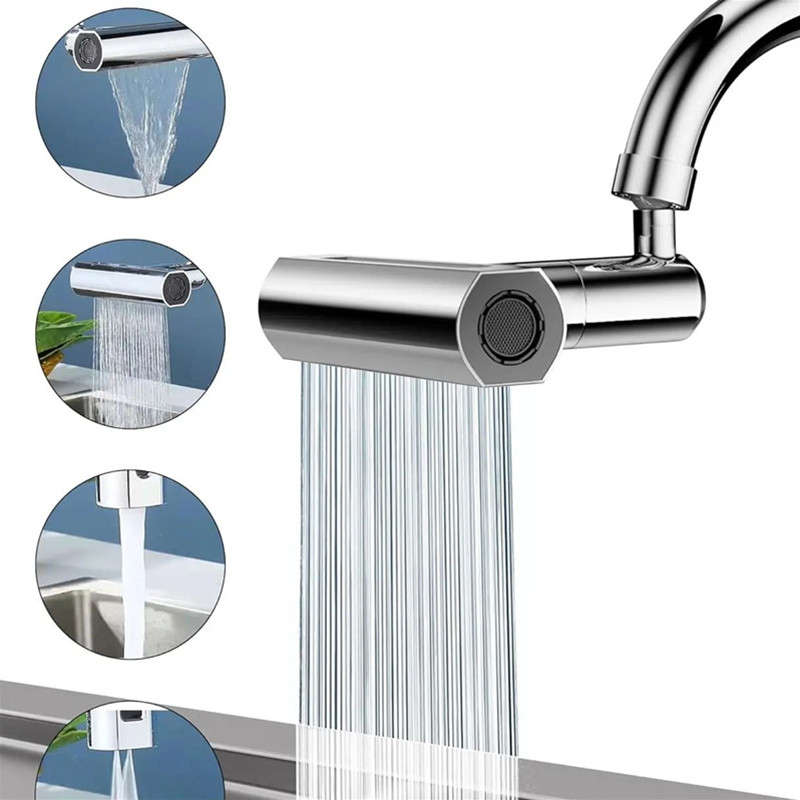 4-Mode Faucet Spout 360 Degree Rotating Kitchen Faucet Spout