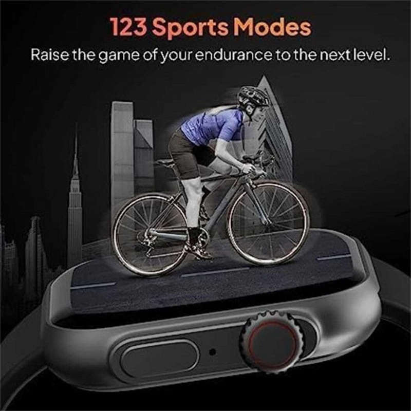 S10 Ultra 2 Big 2.01 Infinity Display 7-in-1 Smart Watch with Strap