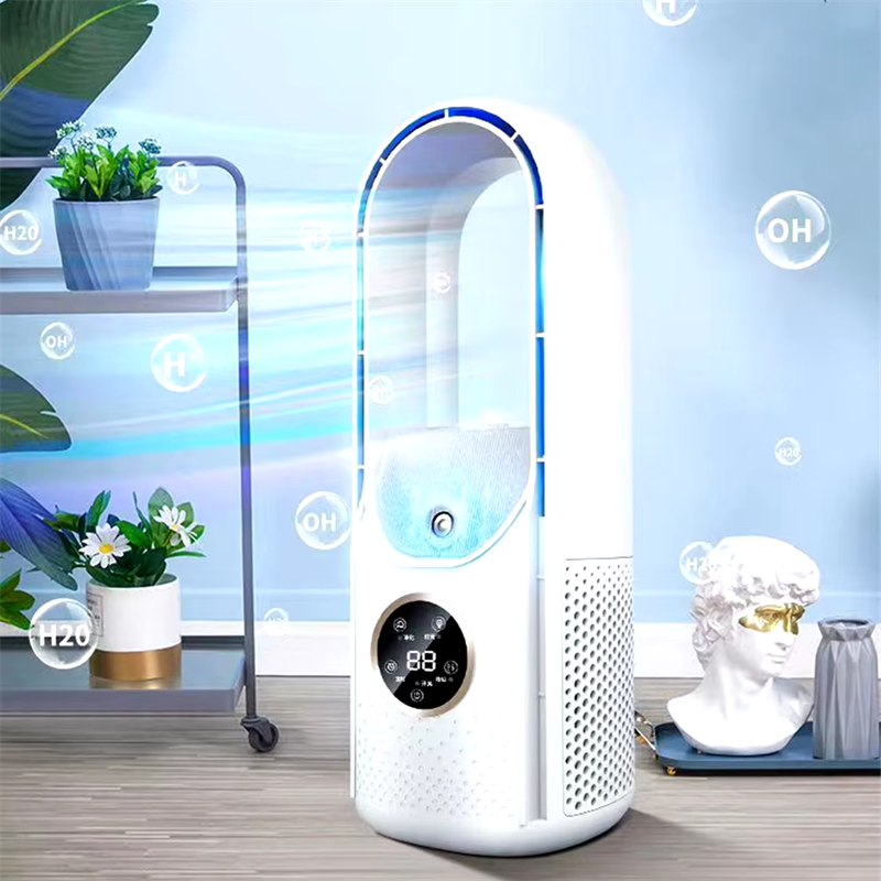 Portable USB Rechargeable Desk Fan 6-Speed Adjustable Low Noise Vertical Cooling Fan