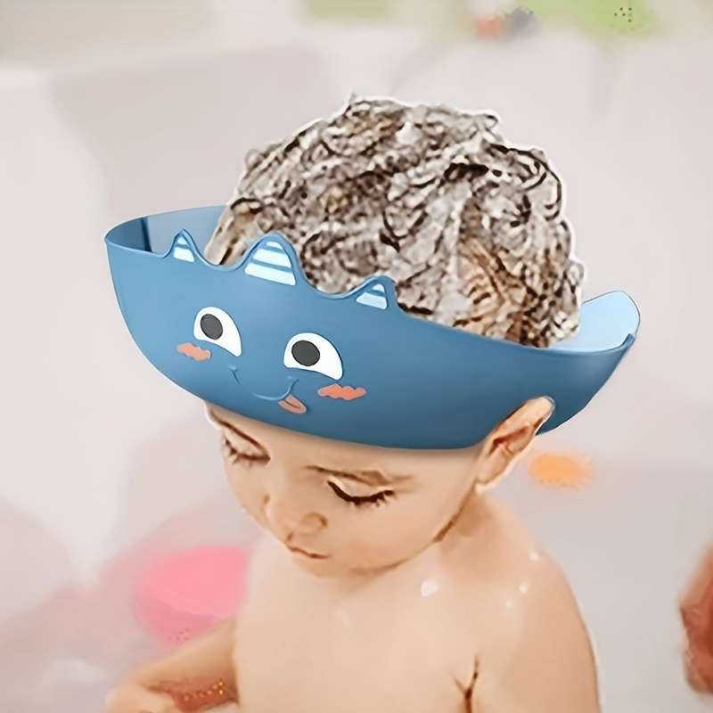 Adjustable Kids Shower Cap - Waterproof Shampoo Cap with Ear and Eye Protection