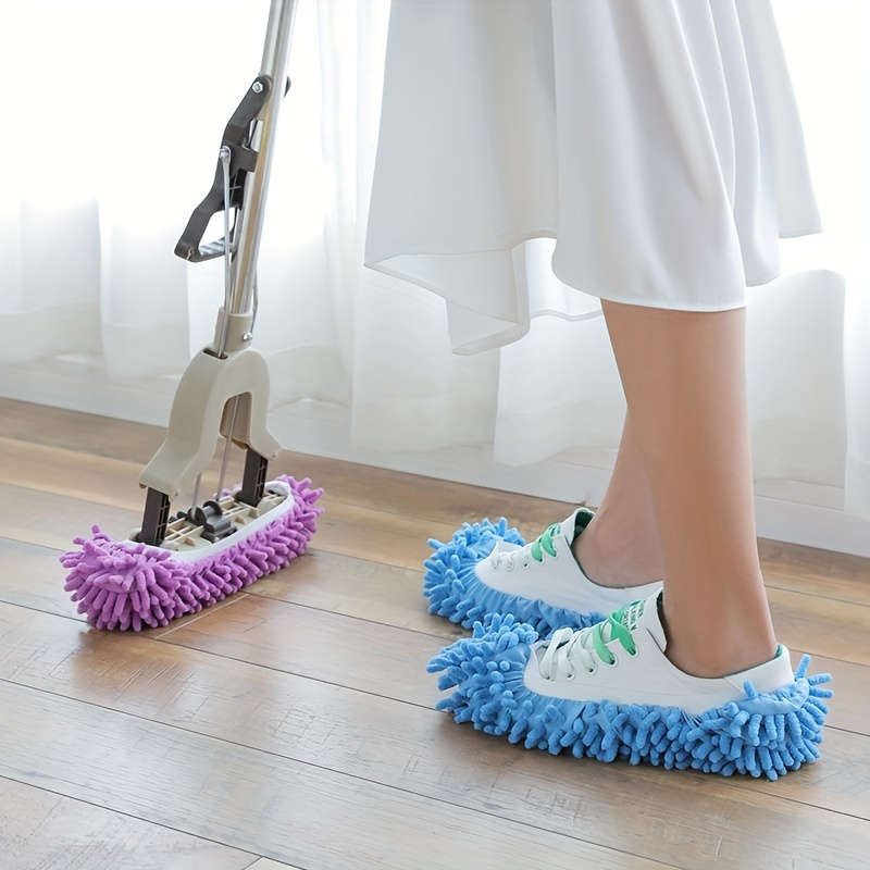 2 Pack Lazy Mop Slippers Dust Mop Shoe Covers