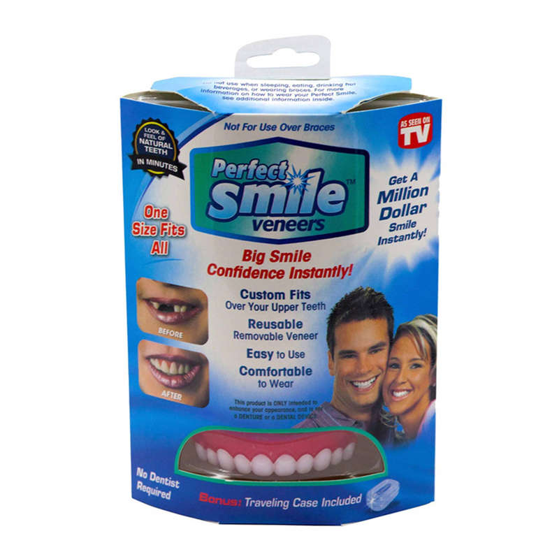 Perfect Smile Veneers Denture Paste Instant Teeth Elastic Silicone
