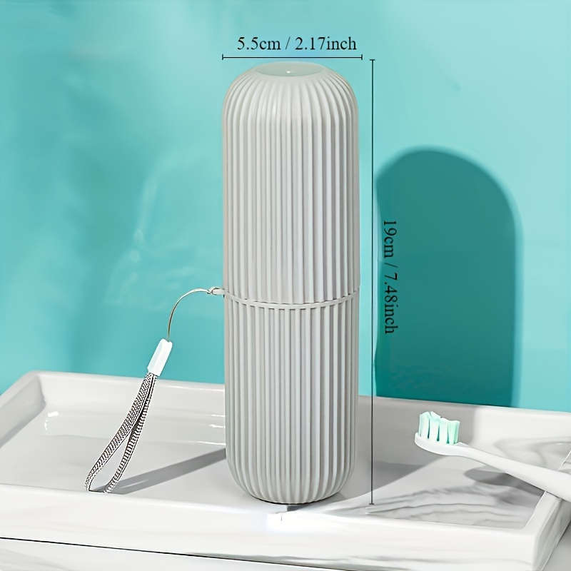 Travel Toothbrush Set, Portable Storage Case, Mouthwash Cup and Toothpaste Holder