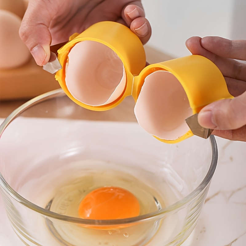 1 Pcs Plastic Manual Egg Beater Baking Tool Egg Shell Separator