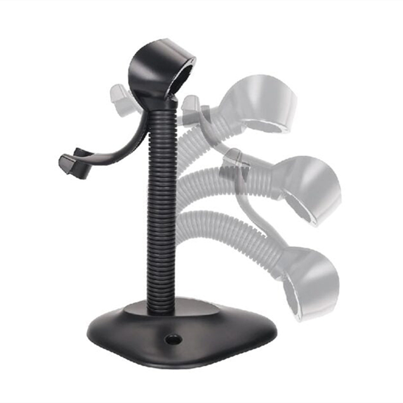 Adjustable Hands-Free Gooseneck Barcode Scanner Holder for Desktop Stand