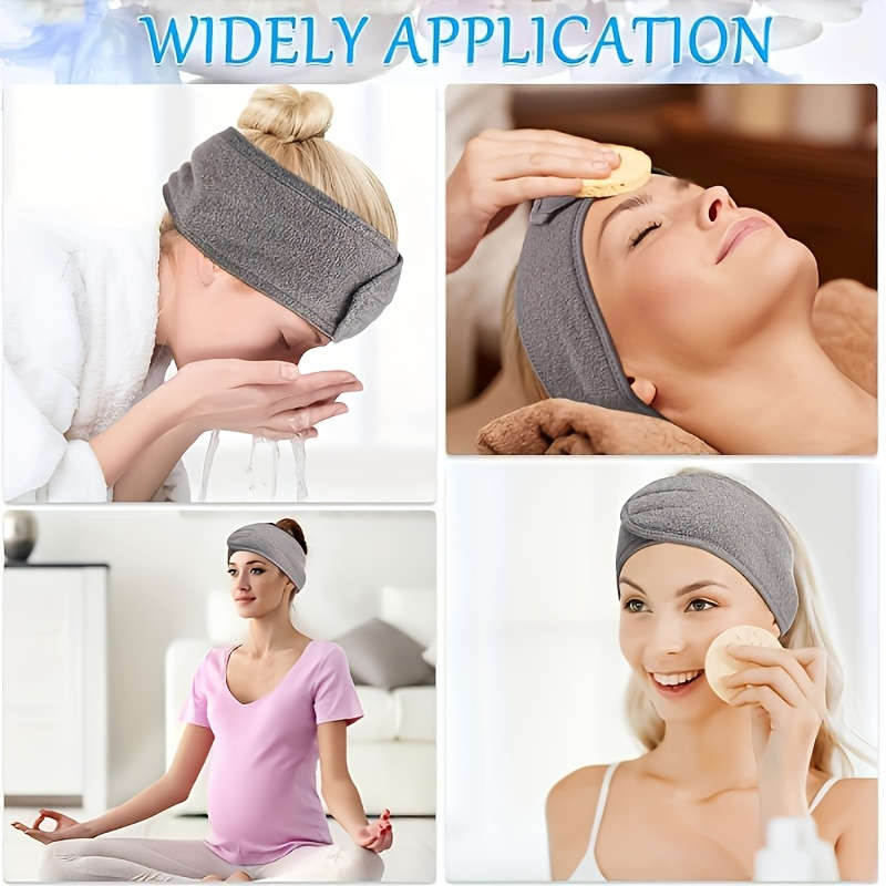1 PC Adjustable Women's Headband, Soft Non-slip Hair Scarf, Face Washing Headband