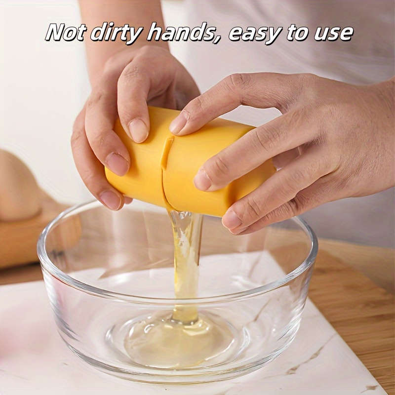 1 Pcs Plastic Manual Egg Beater Baking Tool Egg Shell Separator