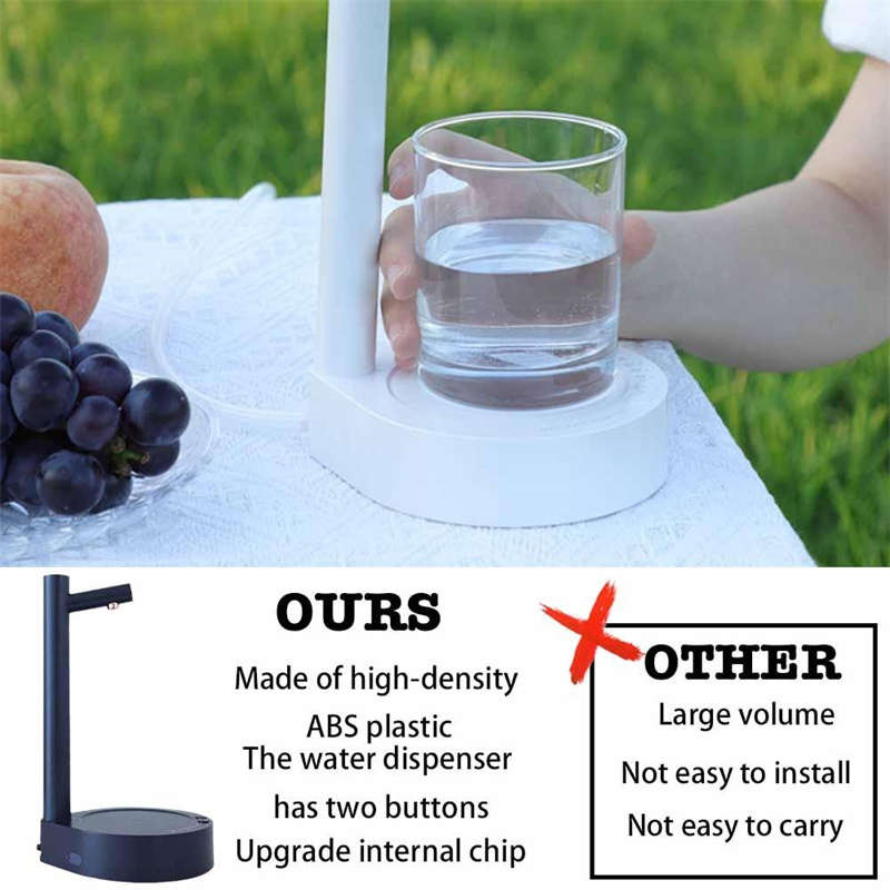 Portable USB Pipe Touchless Automatic Bottom Loading Bottle Water Pump Dispenser