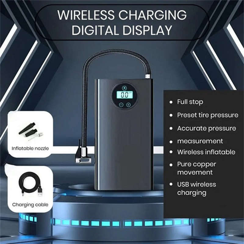 Multifunctional Portable Car Air Compressor with Digital Tire Pressure