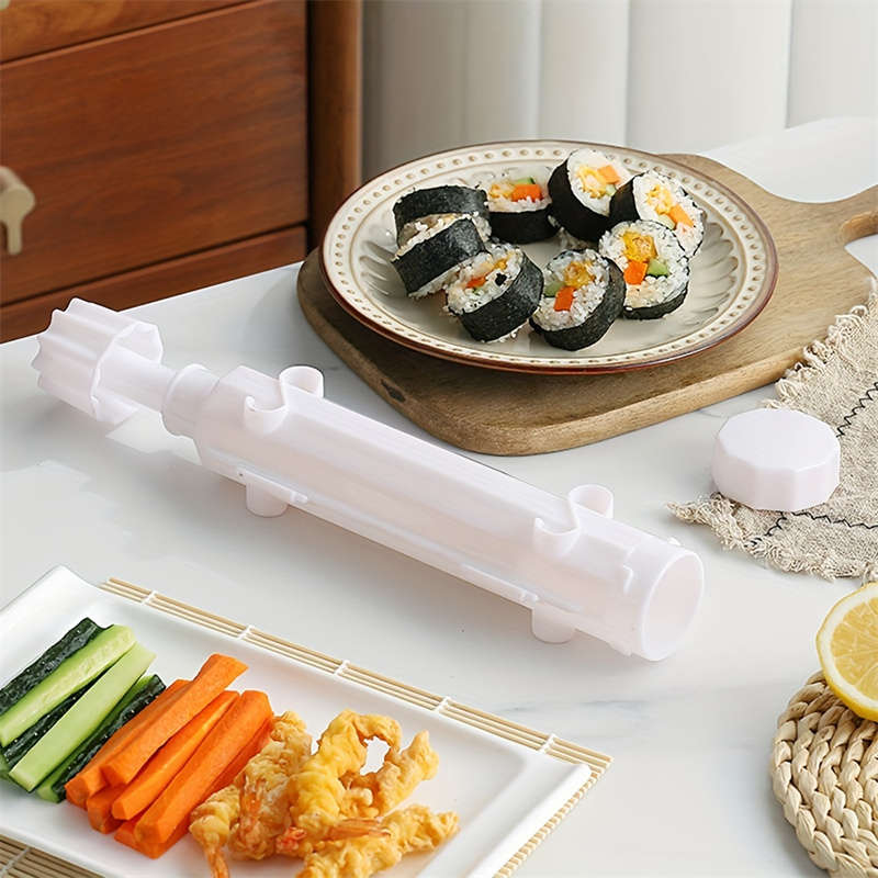 2-Piece Plastic DIY Striped Sushi Mold Convenient Sushi Rice Ball Making Tool Set