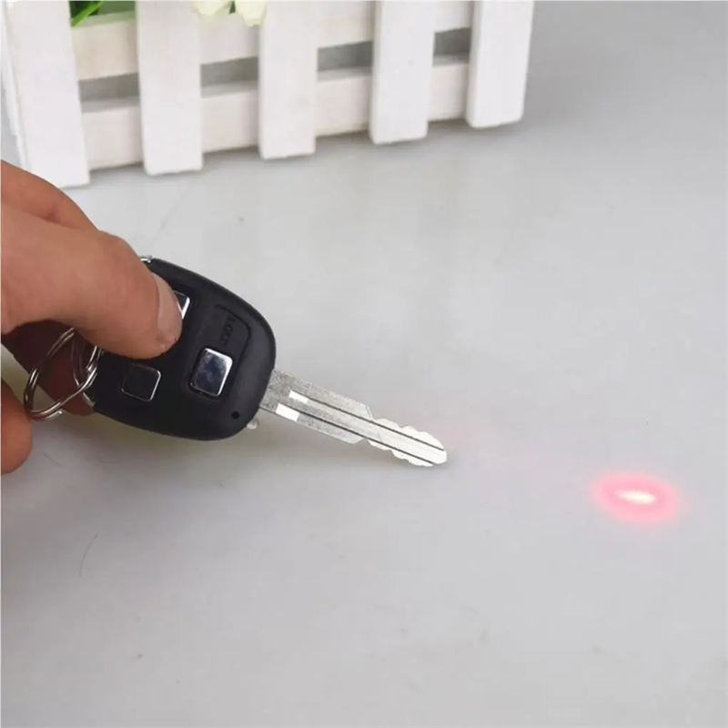 3 in 1 Electric Shock Car Key Prank Toy with LED Light and Laser Light