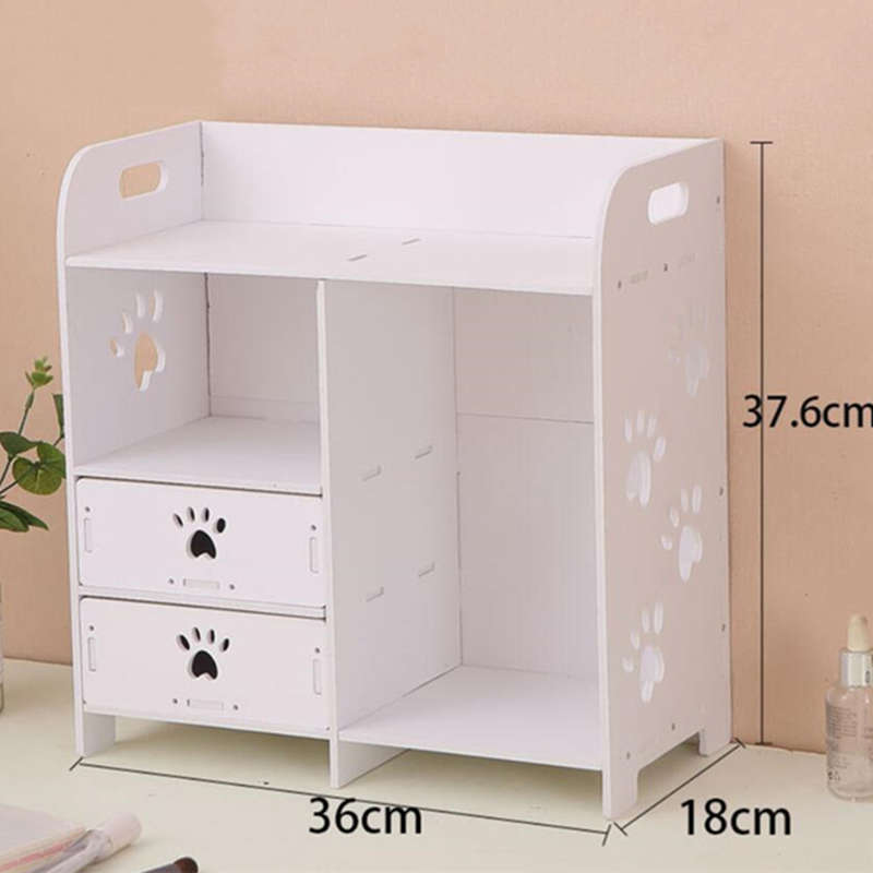 Cosmetic Table Storage Box with Drawers for Nail Polish, Jewelry