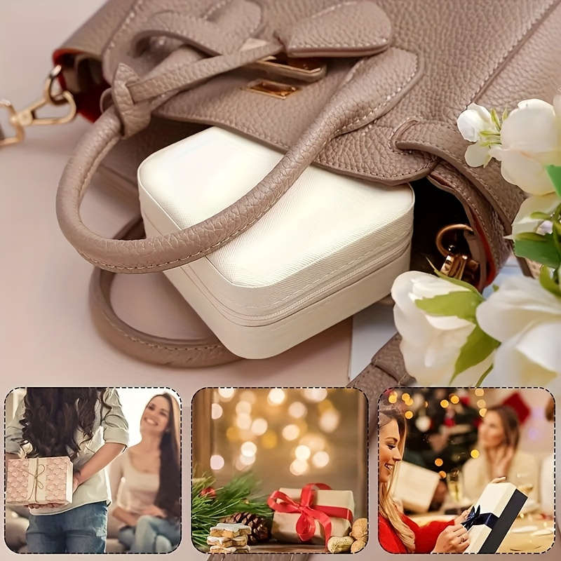 Multipurpose Travel Storage Box Modern Leather Jewelry Box