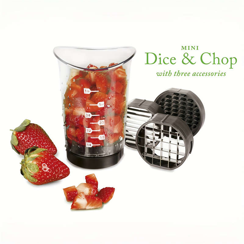 3-in-1 Manual Food Slicer and Chopping Machine with Safety Cover
