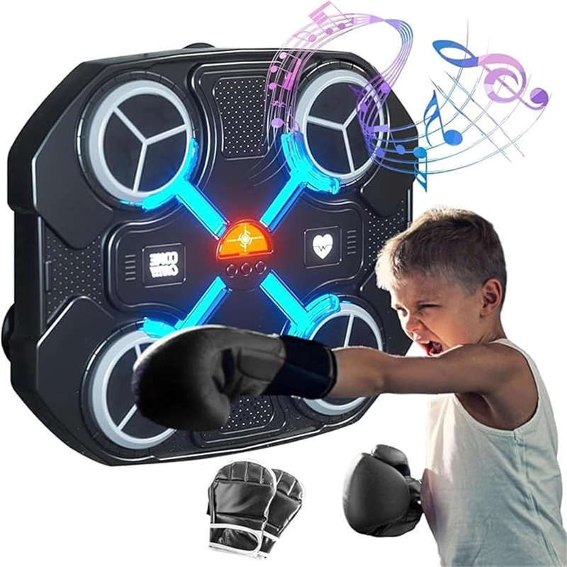 Kids Smart Boxing Machine with Boxing Gloves Wall Mounted Bluetooth Boxing Machin