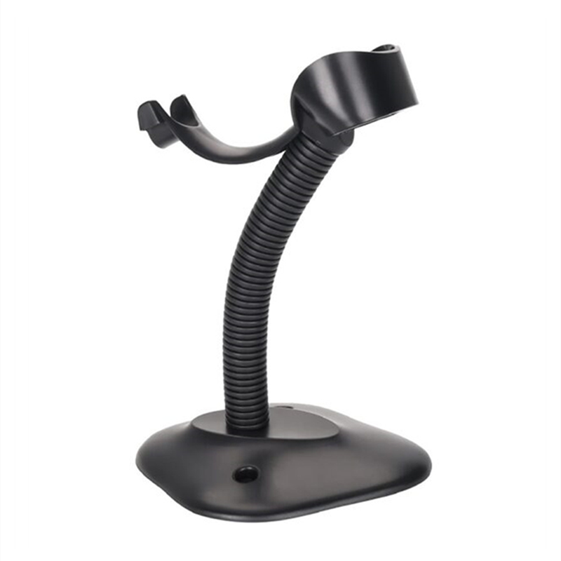 Adjustable Hands-Free Gooseneck Barcode Scanner Holder for Desktop Stand