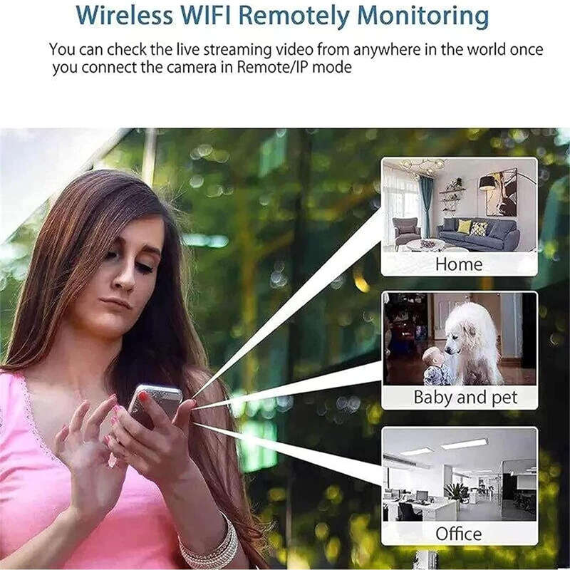 1080p HD WiFi Wireless Mini Camera with Night Vision with Star Eyes App