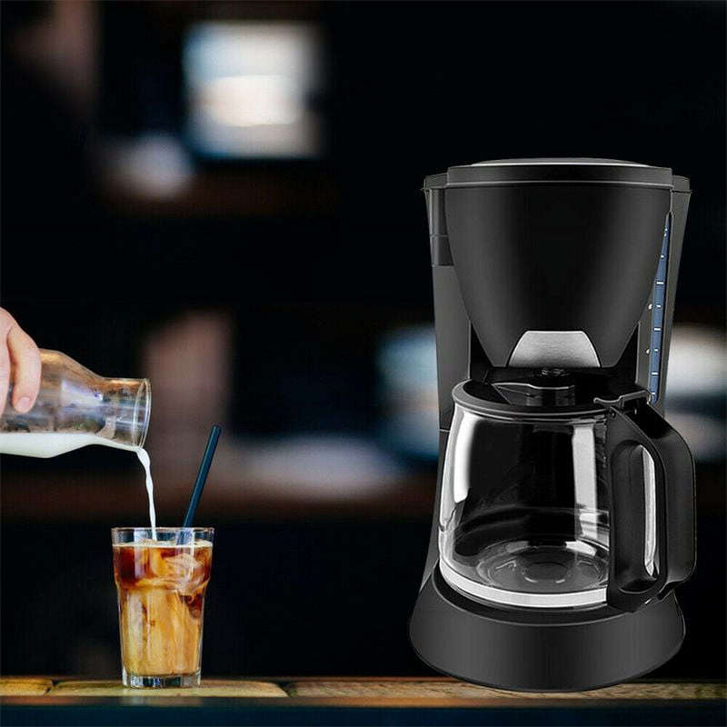 10 Cup Drip Coffee Maker Brew Restaurant Pot Maker with Glass Coffee Maker