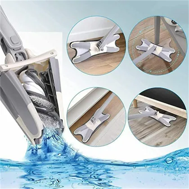 360° Fiber X Type Floor Cleaning Tool for Floor Cleaning Wet and Dry Mop for Home Kitchen