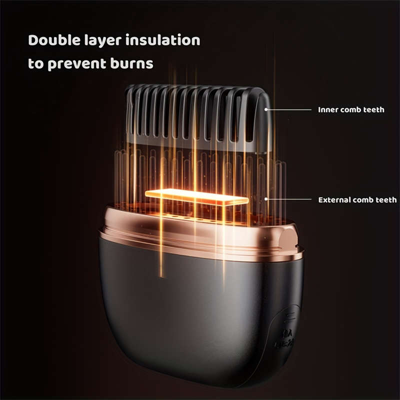 1-Pack Mini Pro Cordless Straightening Brush with Negative Ion Technology
