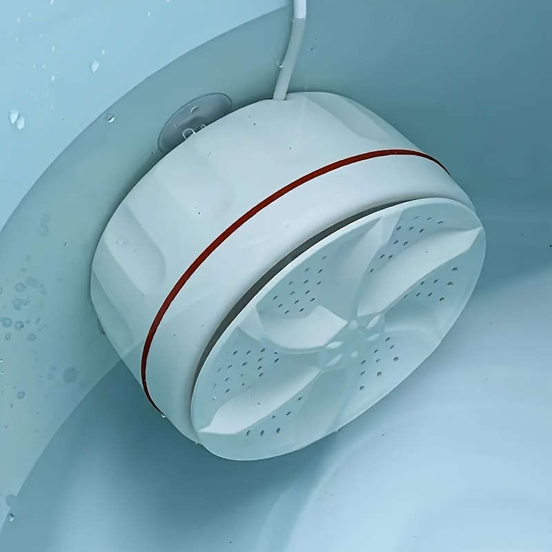 Portable Mini Ultrasonic Turbine Washing Machine Multi-Function Compact Laundry Cleaning Tool