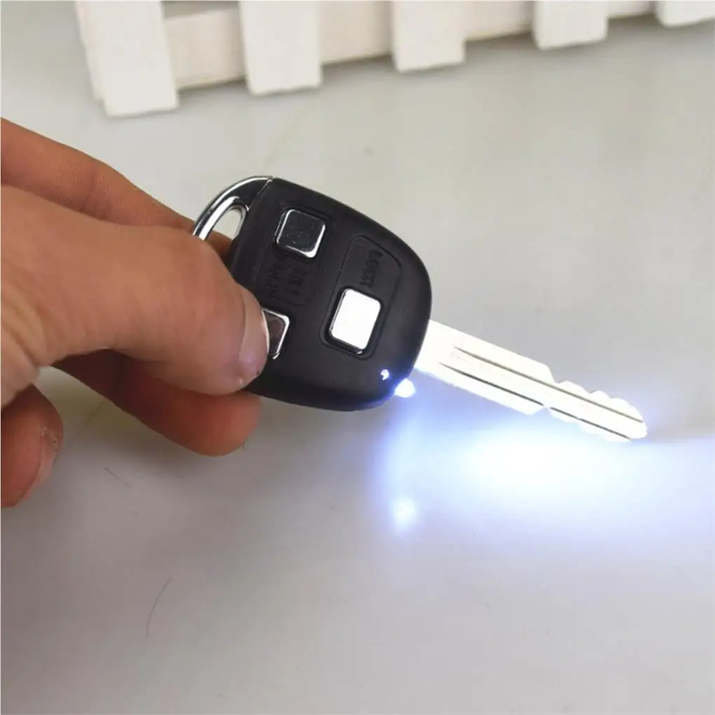 3 in 1 Electric Shock Car Key Prank Toy with LED Light and Laser Light