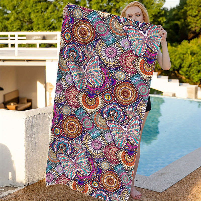 Long Beach Shawl Boho Style Perfect for Coconut Island Vacations and Beach Sunbathing