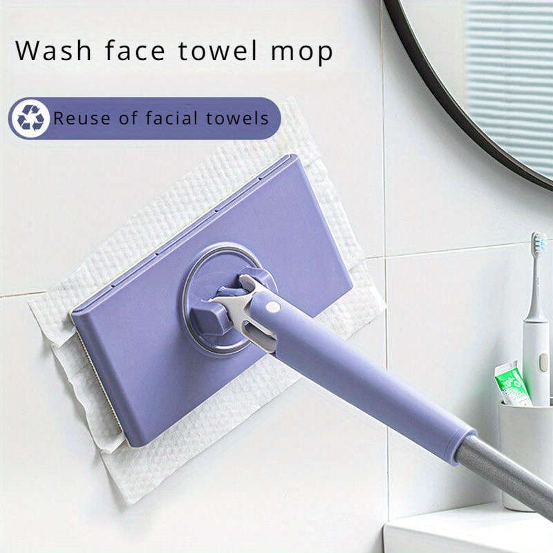 Multifunctional Disposable Face Towel Mop Hands-Free 360 Rotating Head
