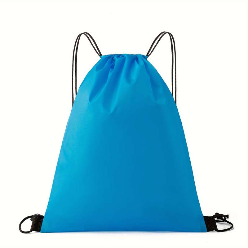 1pc Multicolor Drawstring Duffle Bag, Oxford Cloth Sports Backpack, Marathon Running Bag, Football G