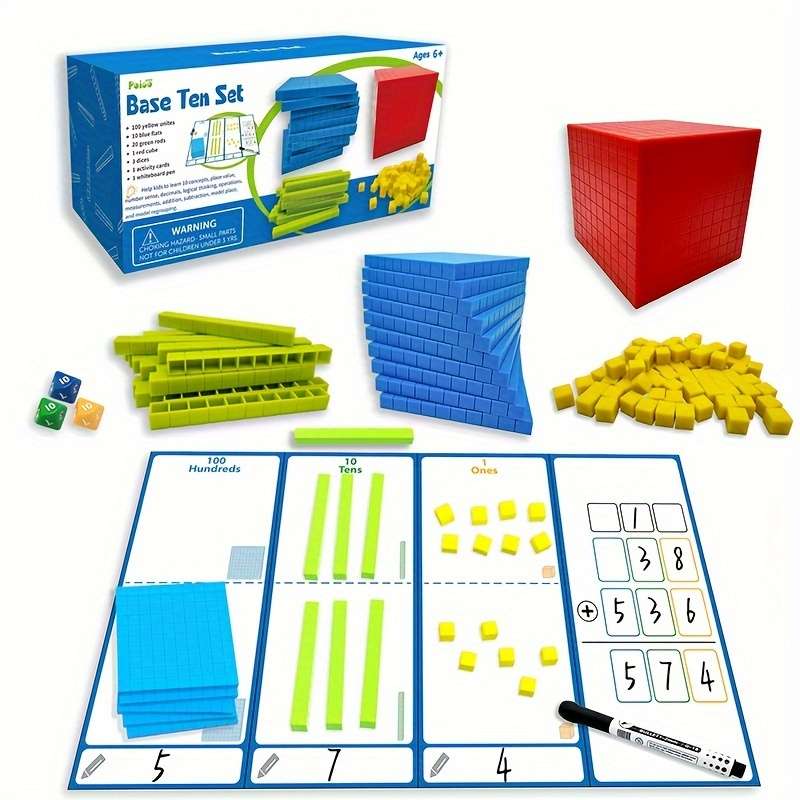 131 Pieces Of Decimal Building Blocks