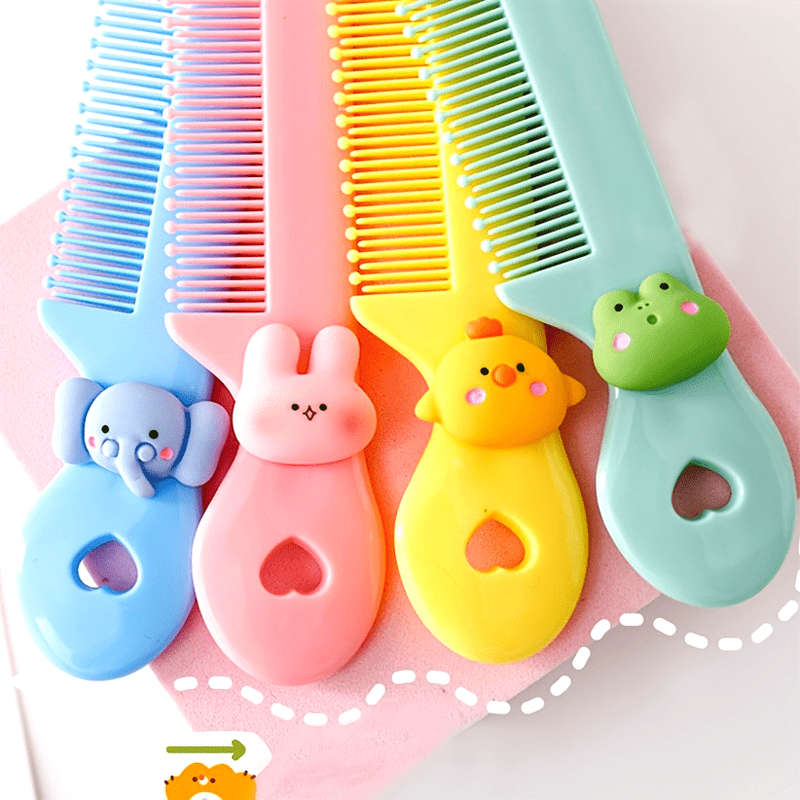 Mini Cartoon Plastic Hair Comb