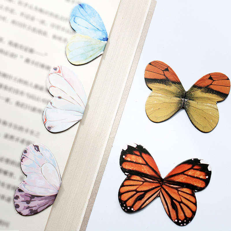 4-Piece Butterfly Magnetic Bookmarks