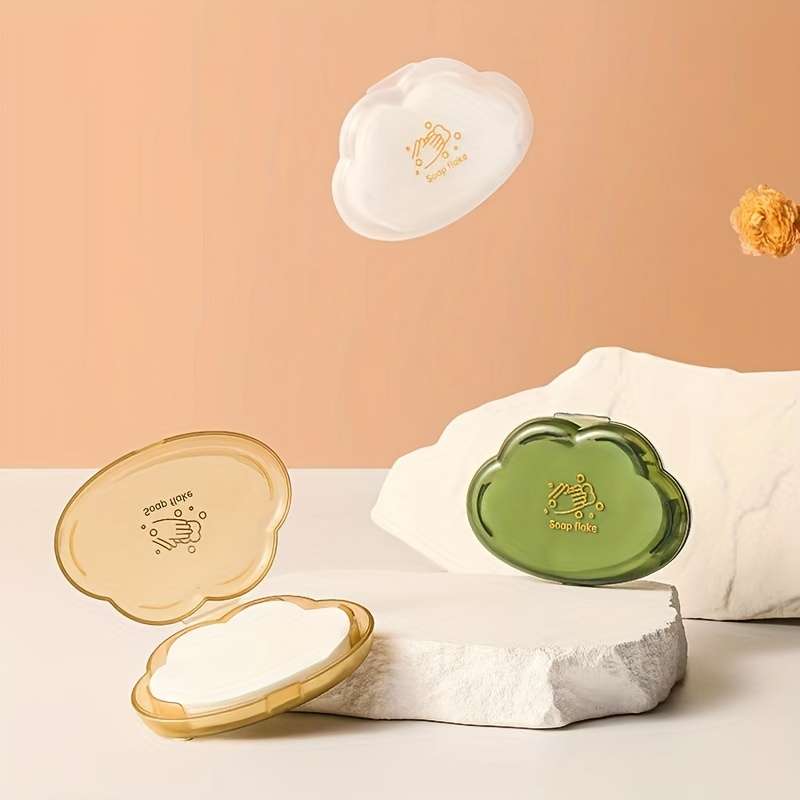 Mini portable disposable travel paper, soap flakes