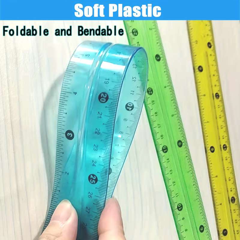3 Pieces Of 30 Cm Soft Plastic Rulers