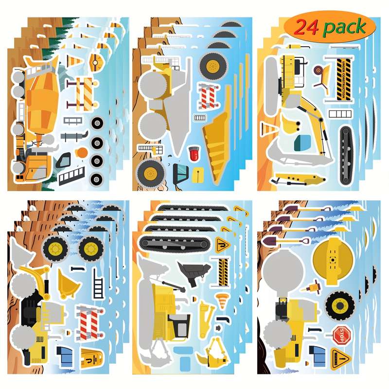 Wooden Building Themed Diy Craft Stickers