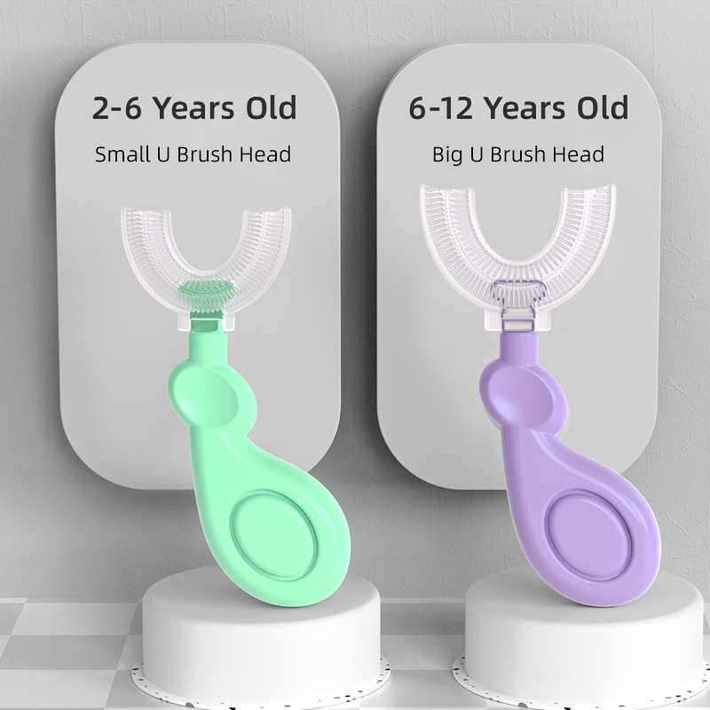 U-Shaped Silicone Cleaning Toothbrush