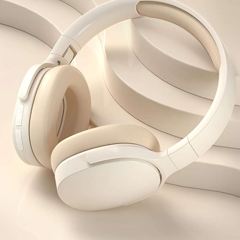 Beige Wireless Headphones