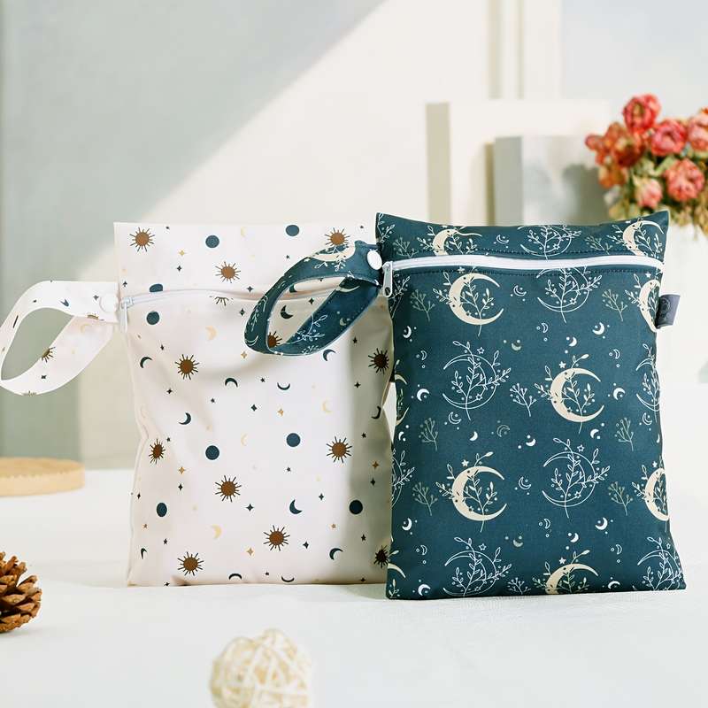 2 Waterproof Washable Storage Bags