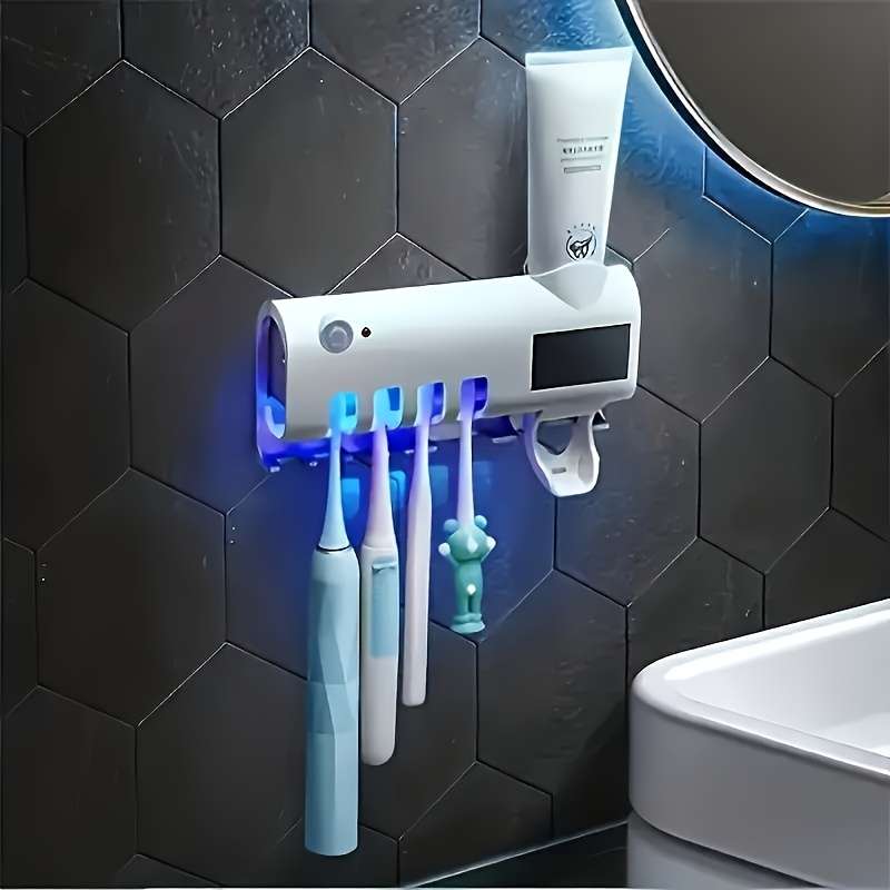 1 Piece Of Smart Uv Disinfection Toothbrush Holder