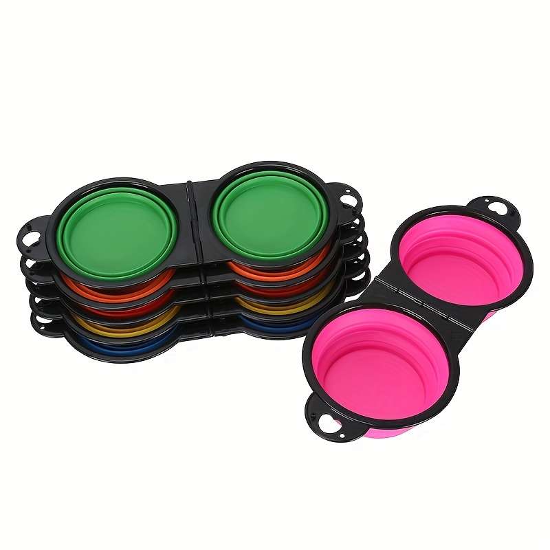 2 In 1 Folding Tpe Dog Food Bowl Water Bowl