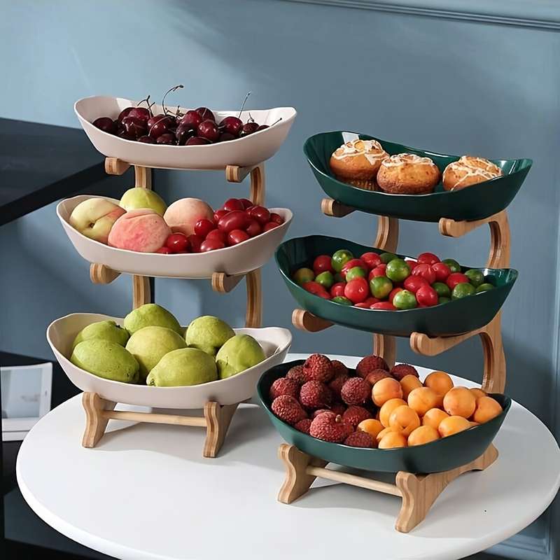 Creative Two-Layer/Three-Layer Kitchen Fruit Basket Set